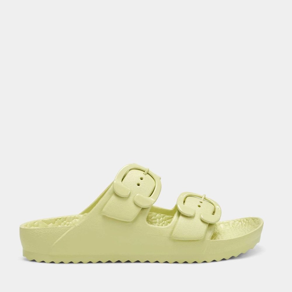 NWT Aerosole Slide Sandal Joy In Yellow
